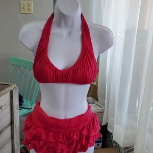 2 Piece Juicy Couture Pink Swim Suit M/L